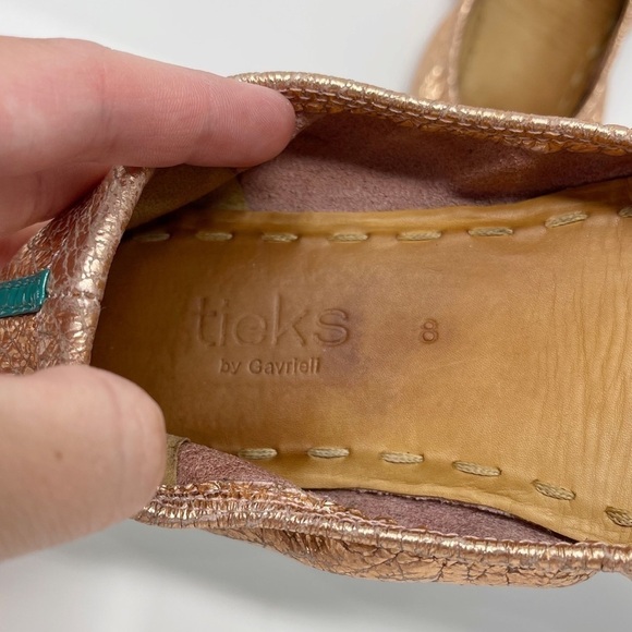 Tieks Rose Gold Glam Flats - Picture 9 of 10